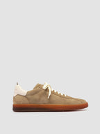 GINNASIO 001 - Sneaker in Pelle e Pelle Scamosciata Marrone