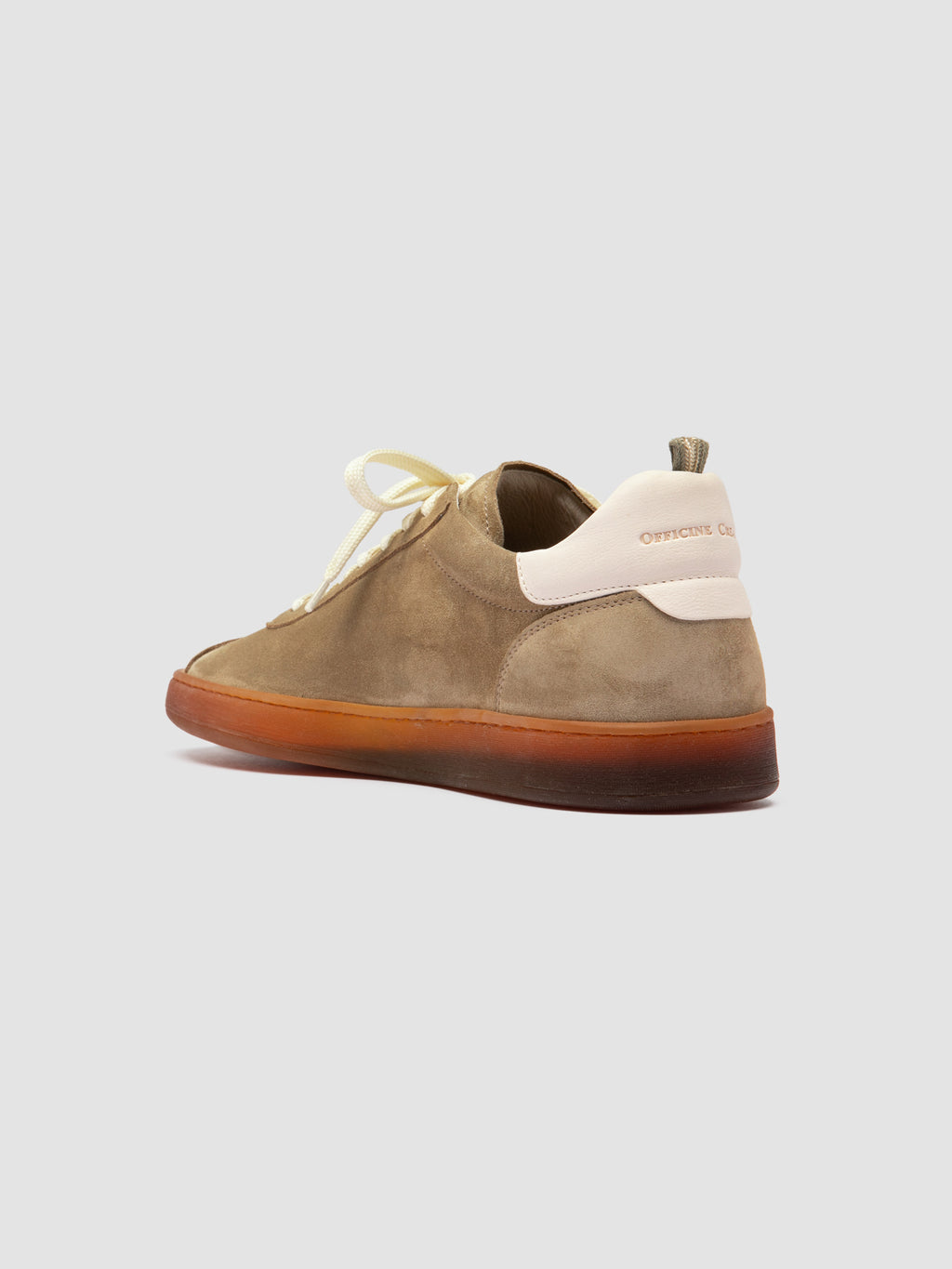 GINNASIO 001 - Brown Leather and Suede Sneakers - image 4,side view
