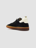 GINNASIO 001 - Blue Leather and Suede Sneakers - thumb image 4,side view