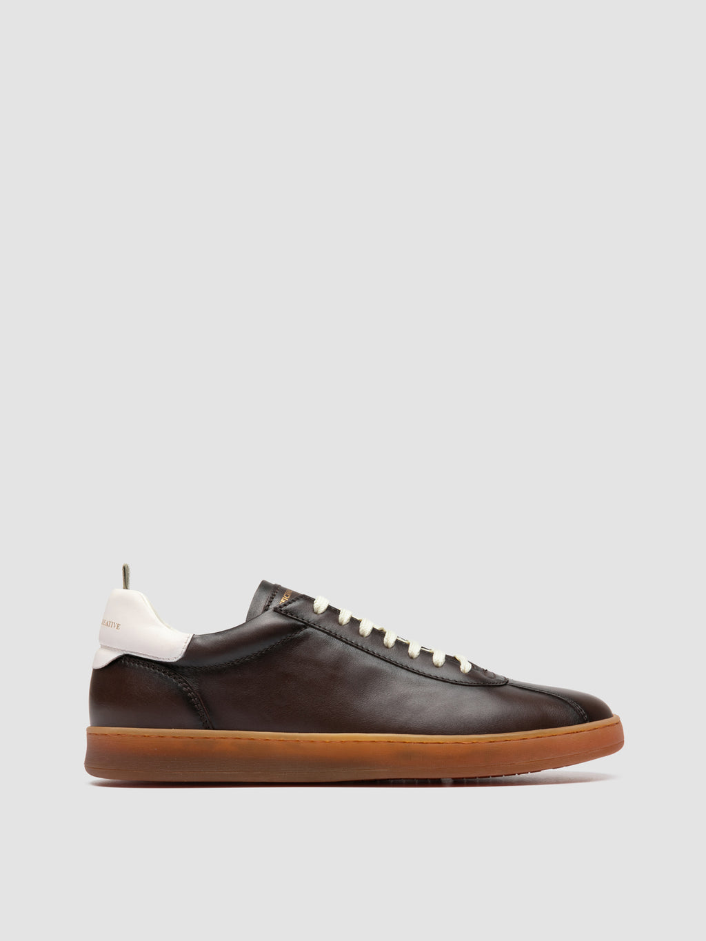 GINNASIO 003 - Sneaker Basse in Pelle Marrone - image 1,side view