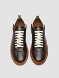 GINNASIO 003 - Sneaker Basse in Pelle Marrone - thumb image 2,side view