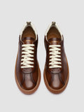 GINNASIO 003 - Sneaker Basse in Pelle Marrone - thumb image 2,side view
