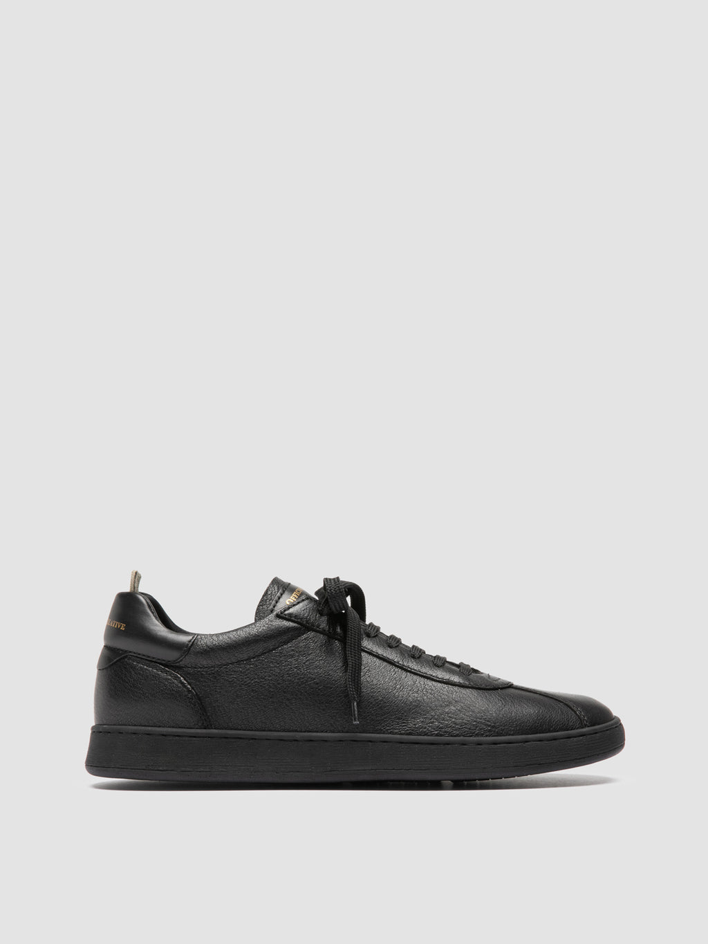 GINNASIO 003 - Sneaker Basse in Pelle Nera - image 1,side view