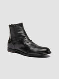 GRAPHIS 002 - Black Leather Zipped Boots