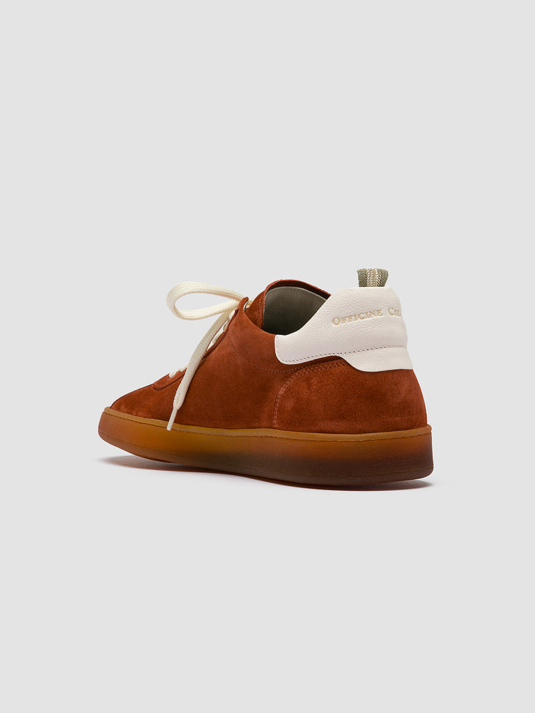 HALO 001 - Sneaker Basse in Camoscio e Pelle Rossa