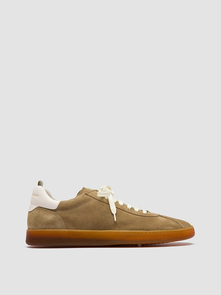 HALO 001 - Sneaker Basse in Camoscio e Pelle Marrone