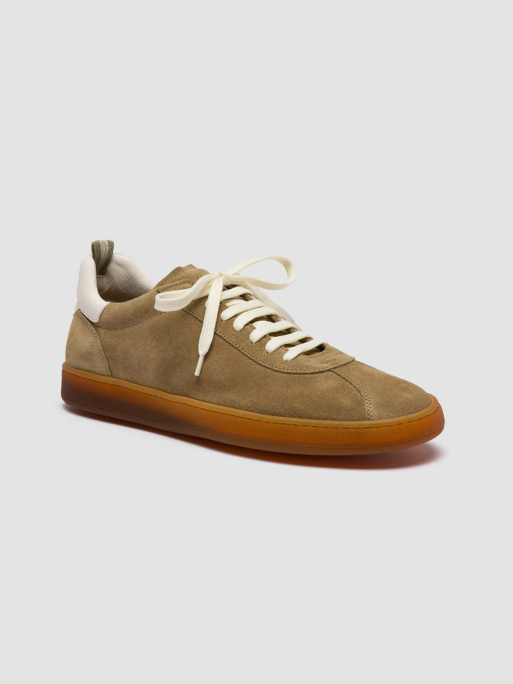 HALO 001 - Sneaker Basse in Camoscio e Pelle Marrone