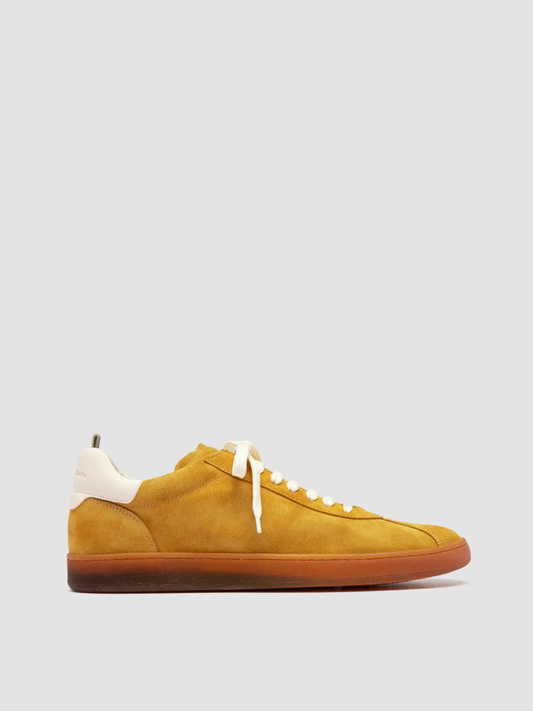 HALO 001 - Yellow Leather and Suede Sneakers