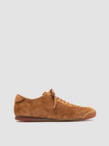HAZEL 001 - Brown Suede Low-Top Sneakers - thumb image 1,side view