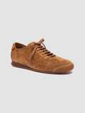 HAZEL 001 - Brown Suede Low-Top Sneakers - thumb image 3,side view