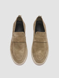 HERBIE 001 - Taupe Suede Penny Loafers - thumb image 2,side view