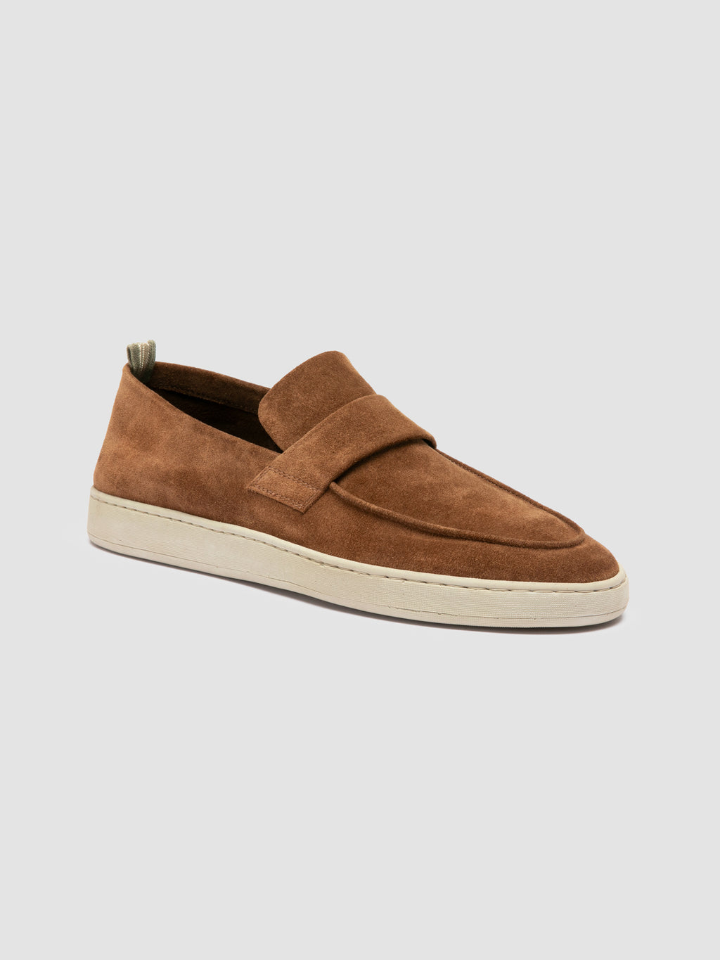 HERBIE 001 - Brown Suede Penny Loafers - image 3,side view