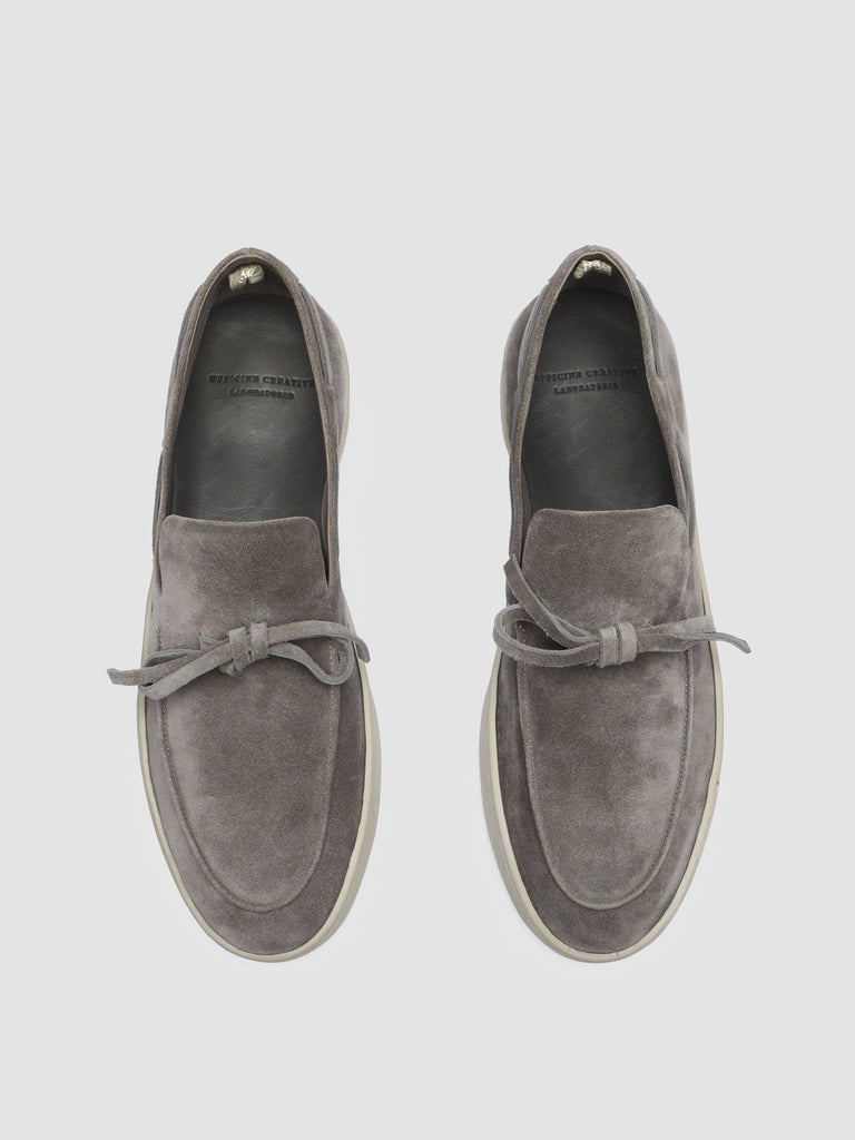 HERBIE 003 - Grey Suede Boat Loafers