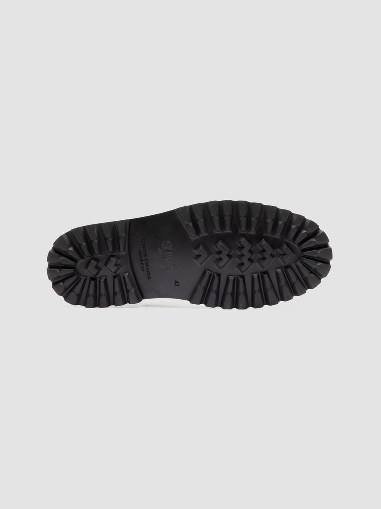 HERITAGE 001 - Black Lug Sole Leather Moccasins