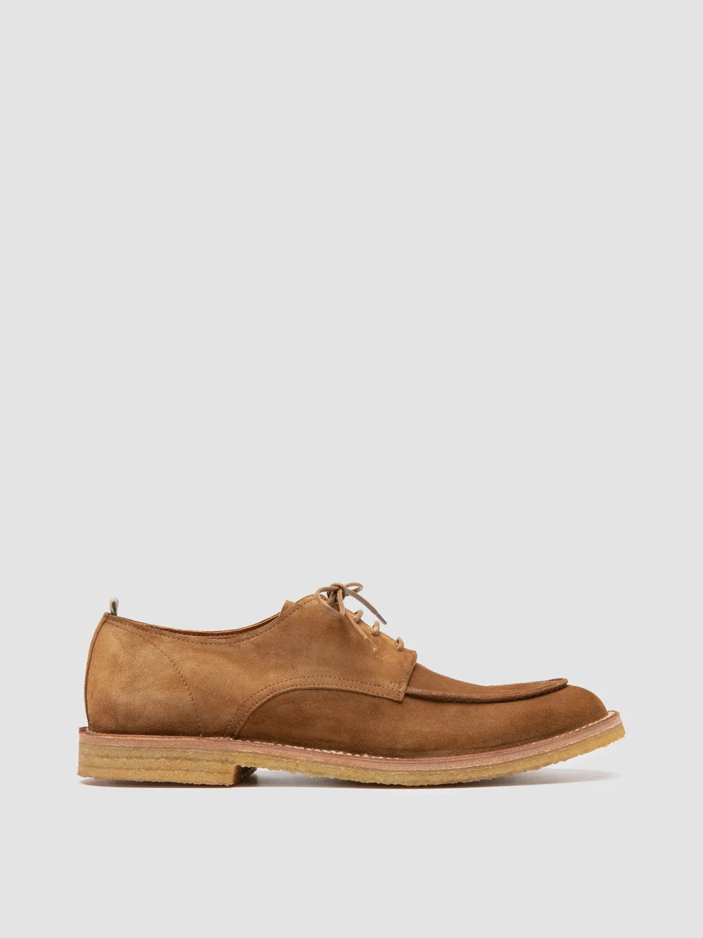 HISTORY 001 - Scarpe Derby in Pelle Scamosciata Marrone - image 1,side view