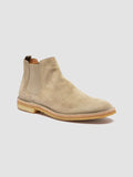 HISTORY 004 - Stivali Chelsea in Pelle Scamosciata Color Tortora - thumb image 3,side view