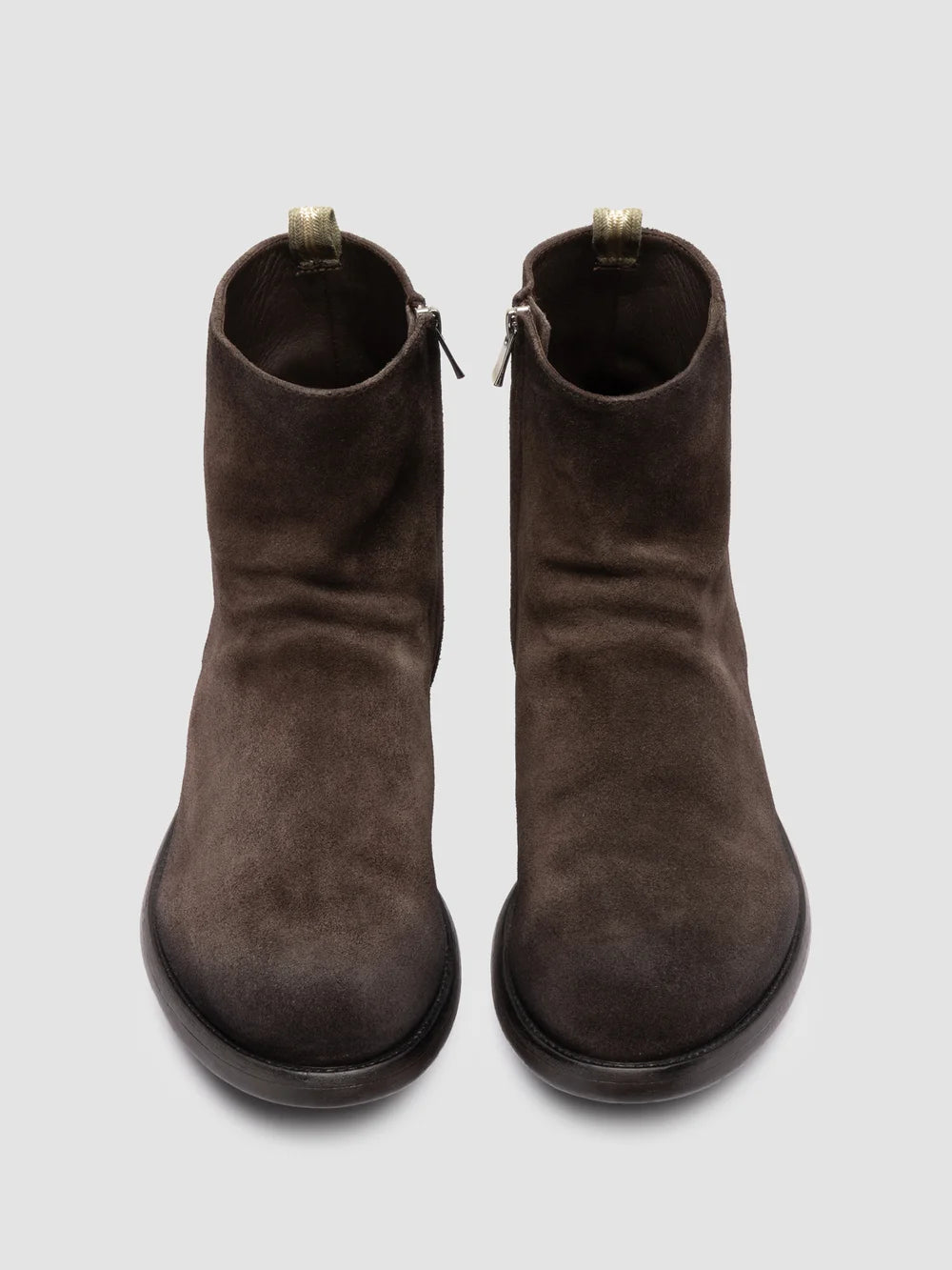 HIVE 010 - Brown Suede Zip Boots - image 2,side view