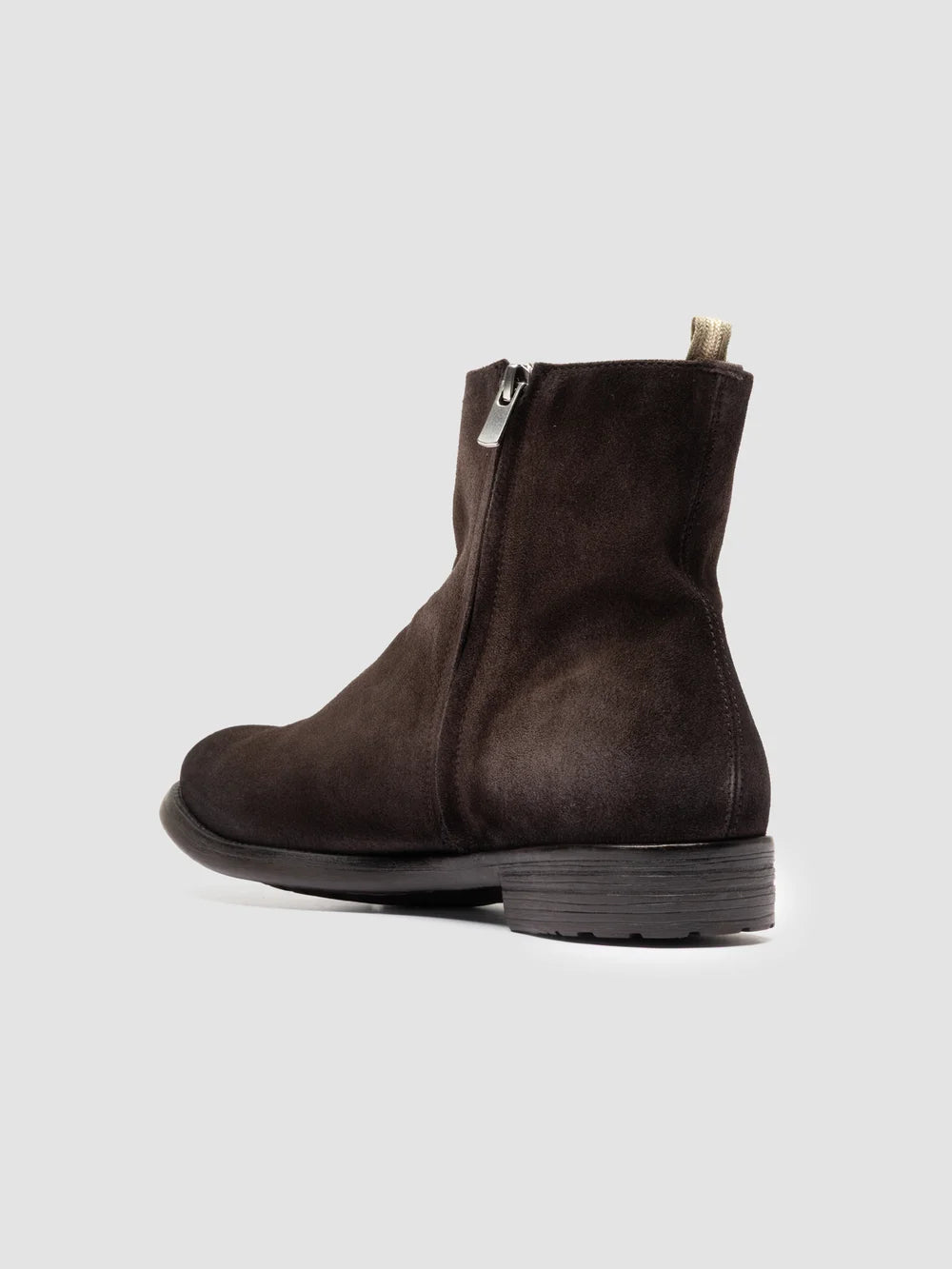 HIVE 010 - Brown Suede Zip Boots - image 4,side view