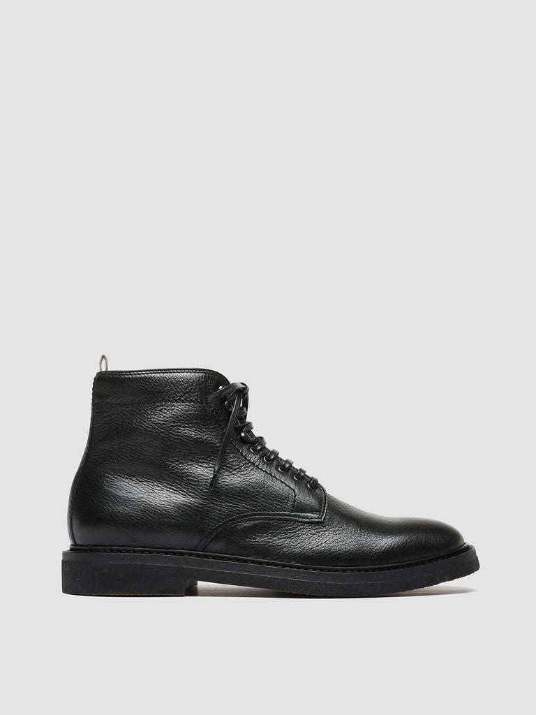 HOPKINS FLEXI 203 - Stivali Stringati in Pelle Nera