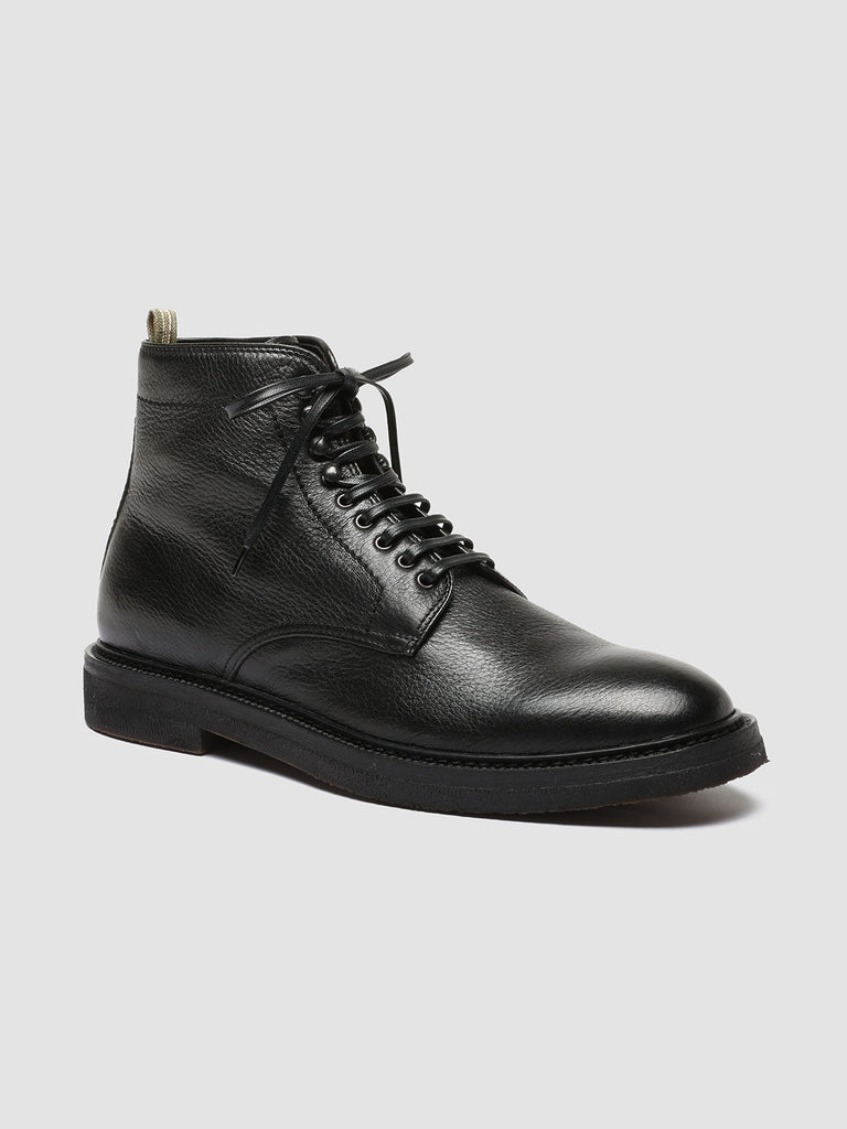HOPKINS FLEXI 203 - Stivali Stringati in Pelle Nera