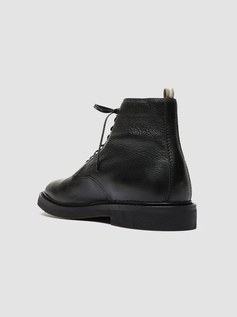 HOPKINS FLEXI 203 - Stivali Stringati in Pelle Nera