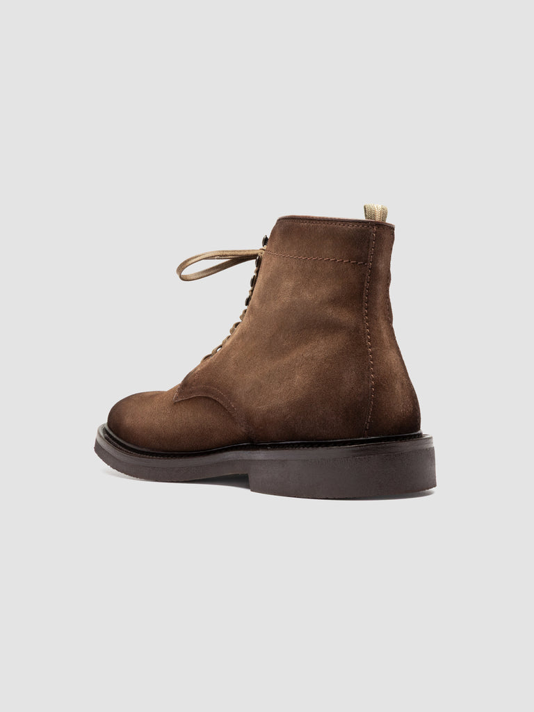 HOPKINS FLEXI 203 - Taupe Suede Lace-up Boots