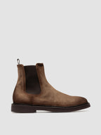 HOPKINS FLEXI 204 - Stivali Chelsea in Pelle Scamosciata Color Tortora