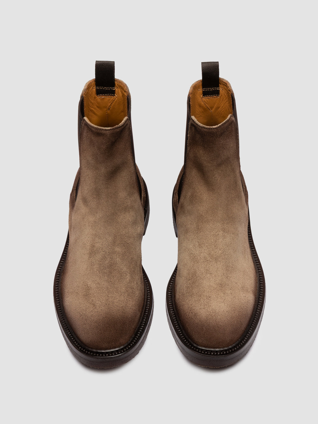HOPKINS FLEXI 204 - Taupe Suede Chelsea Boots - image 2,side view
