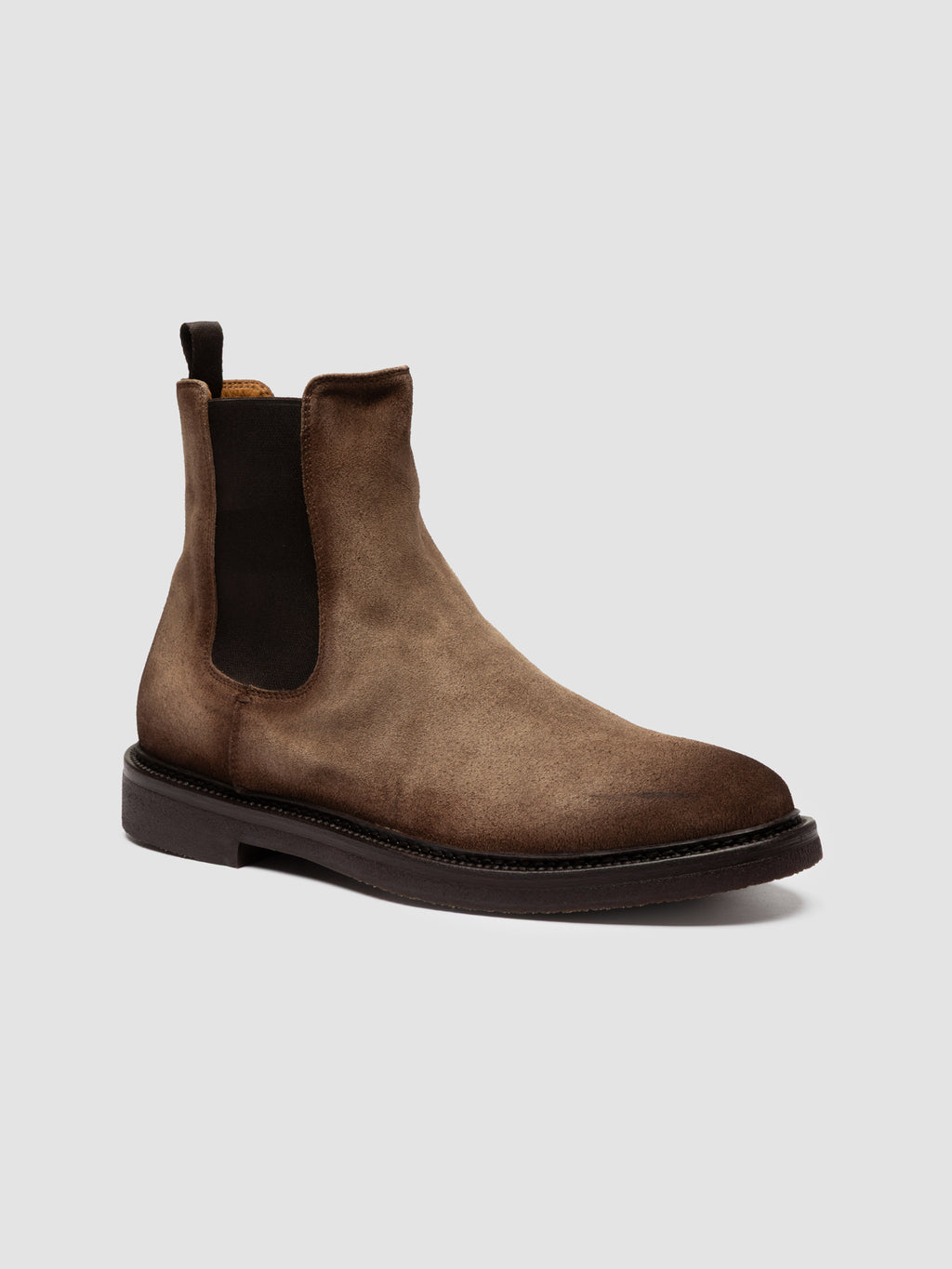 HOPKINS FLEXI 204 - Taupe Suede Chelsea Boots - image 3,side view