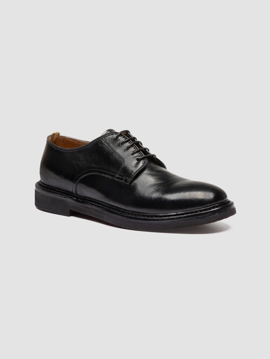 HOPKINS FLEXI 208 - Scarpe Derby in Pelle Nera - image 3,side view