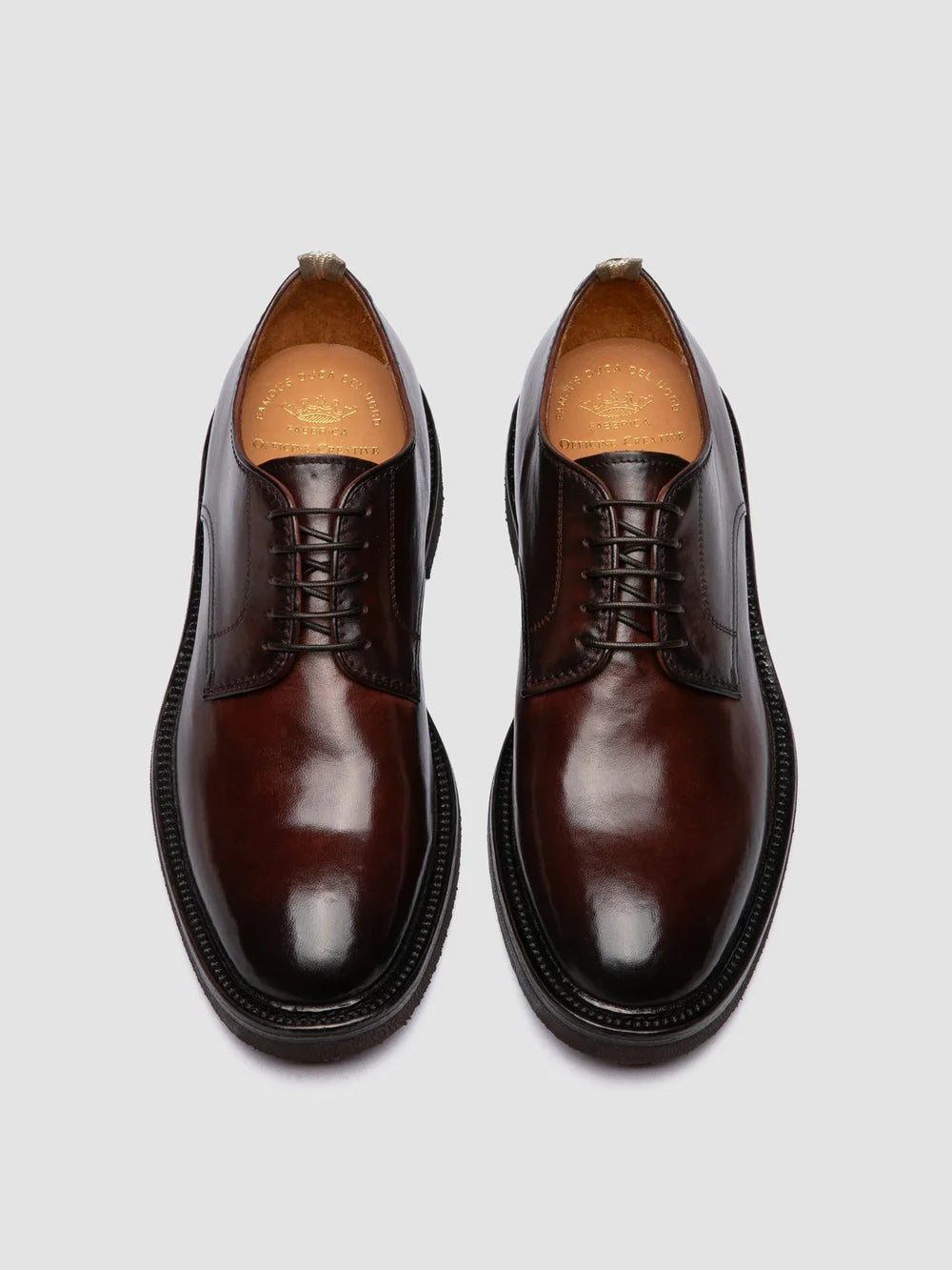 HOPKINS FLEXI 208 - Scarpe Derby in Pelle Bordeaux - image 2,side view