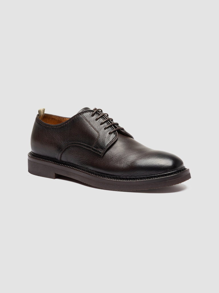 HOPKINS FLEXI 208 - Brown Leather Derby Shoes