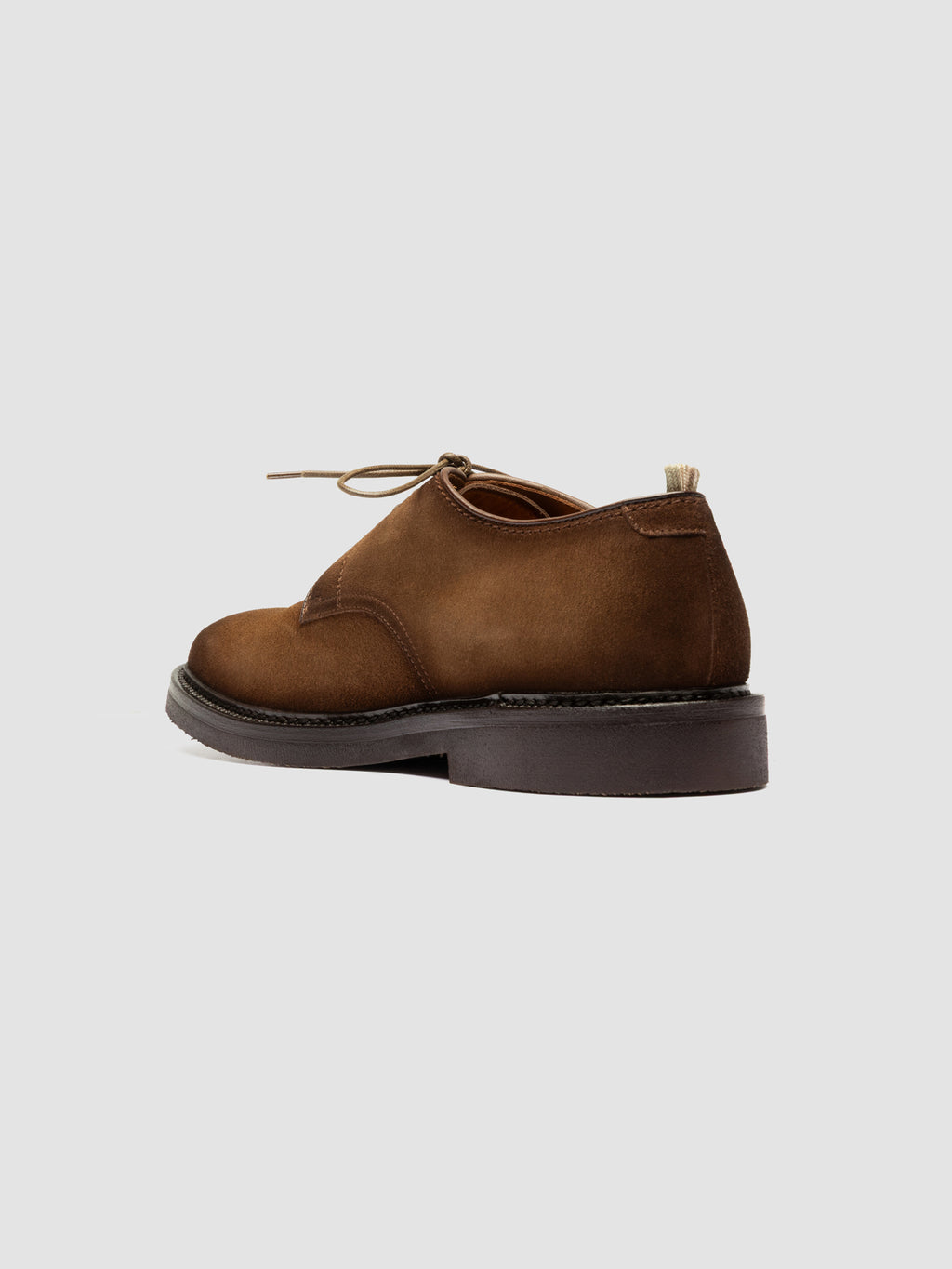 HOPKINS FLEXI 208 - Scarpe Derby in Pelle Scamosciata Marrone - image 4,side view