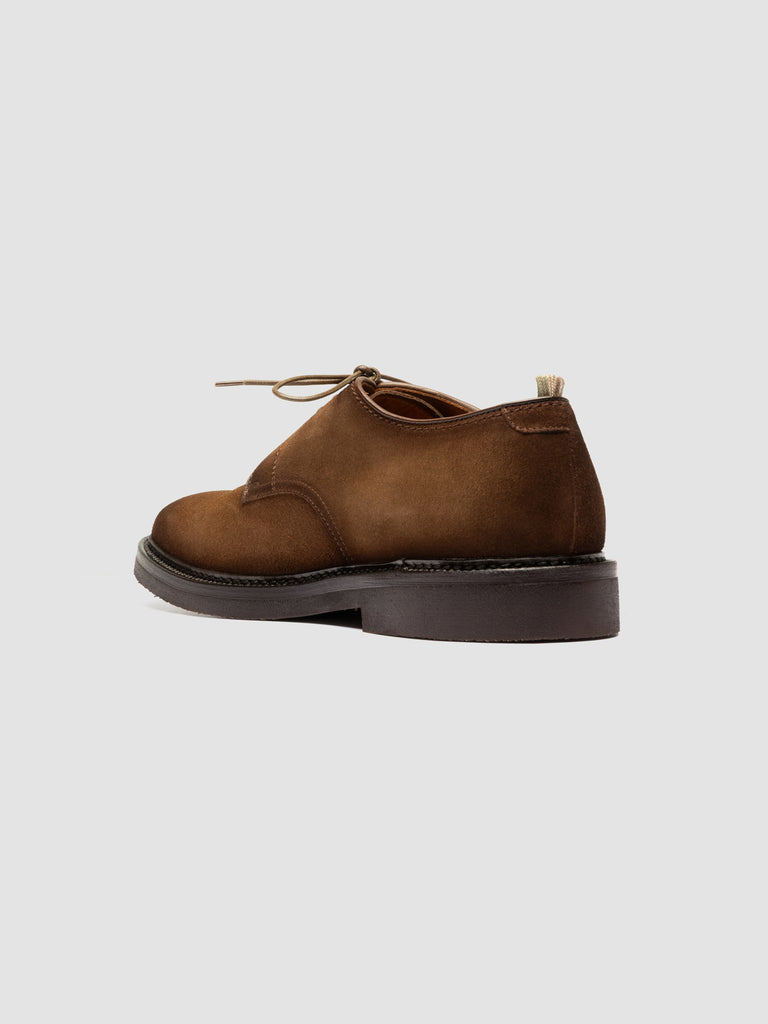 HOPKINS FLEXI 208 - Scarpe Derby in Pelle Scamosciata Marrone