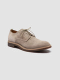 HOPKINS SD FLEXI 001 - Scarpe Derby in Pelle Scamosciata Color Tortora - thumb image 3,side view
