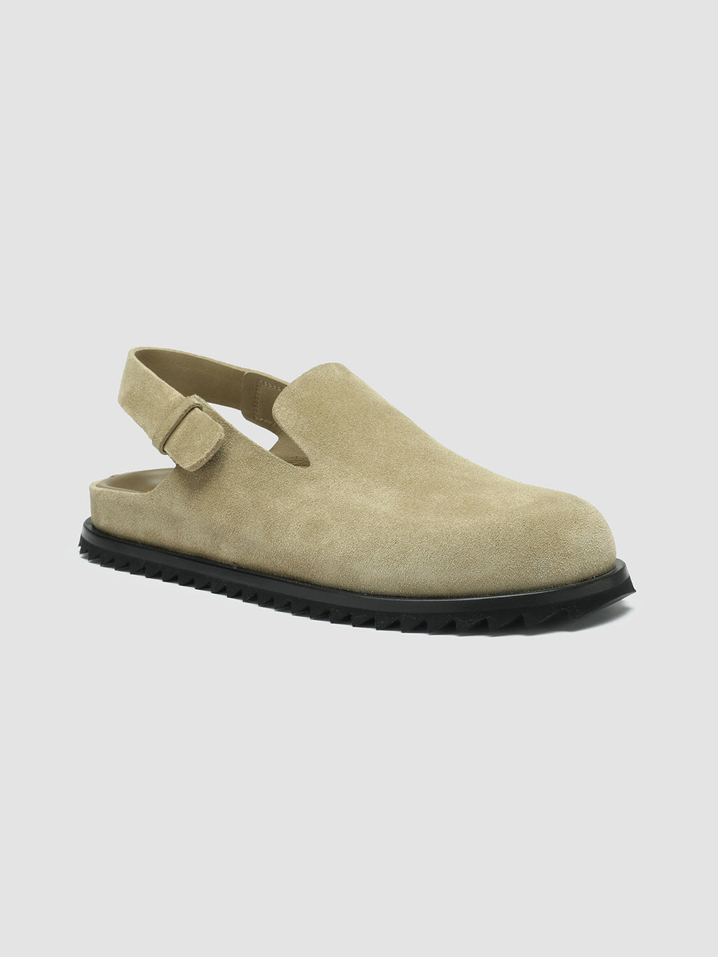 INTROSPECTUS 002 - Taupe Suede Back Strap Sandals