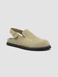 INTROSPECTUS 002 - Taupe Suede Back Strap Sandals