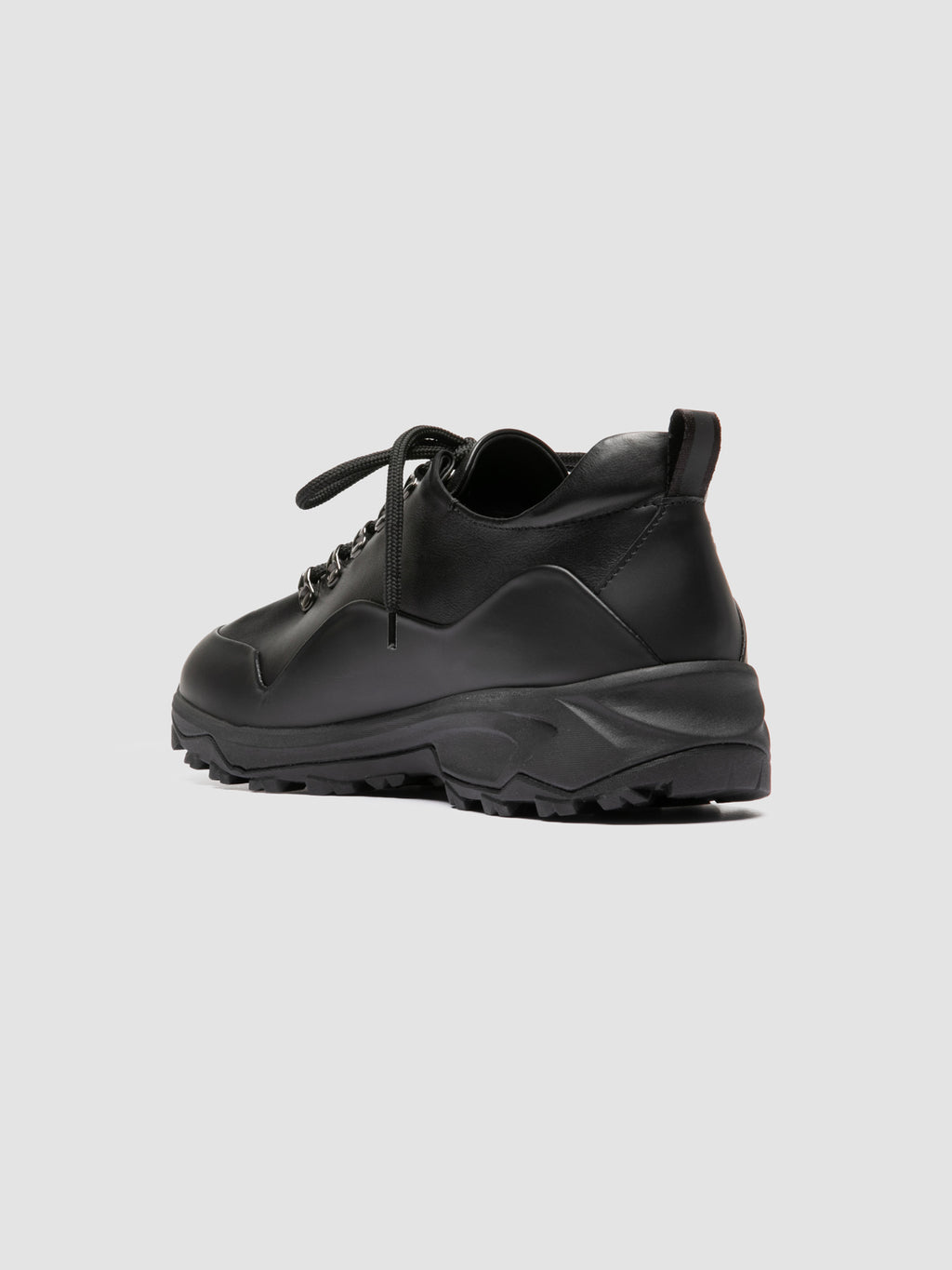 ITINERE 001 - Scarpe Derby in Pelle Nera - image 4,side view