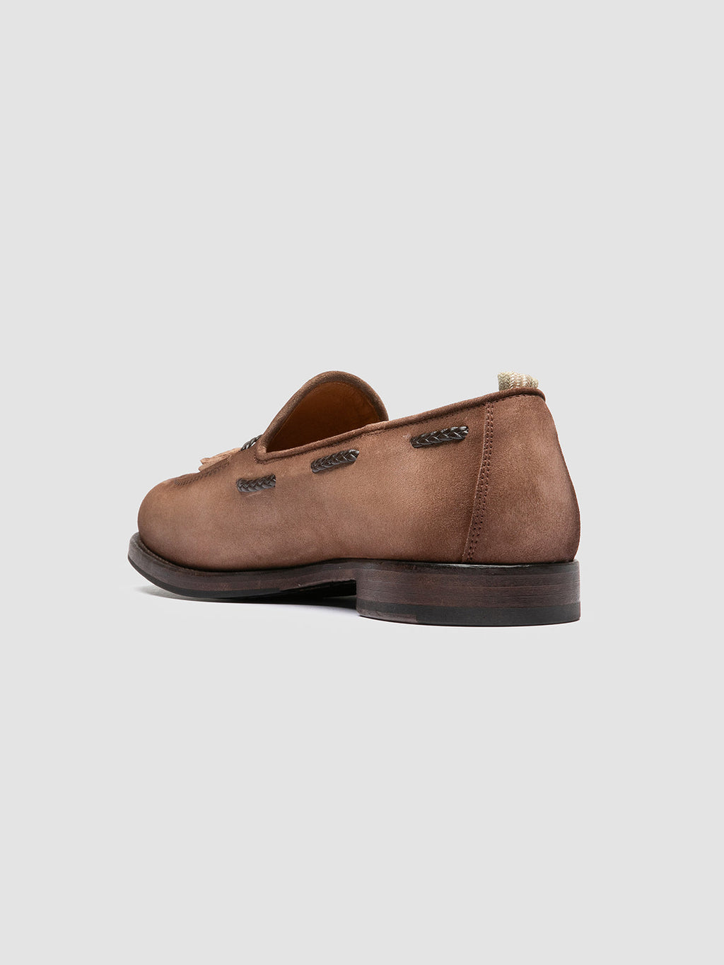 IVIES 002 - Light Brown Suede Tassel Loafers - image 4,side view