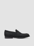 IVY 002 - Black Suede Penny Loafers - thumb image 1,side view
