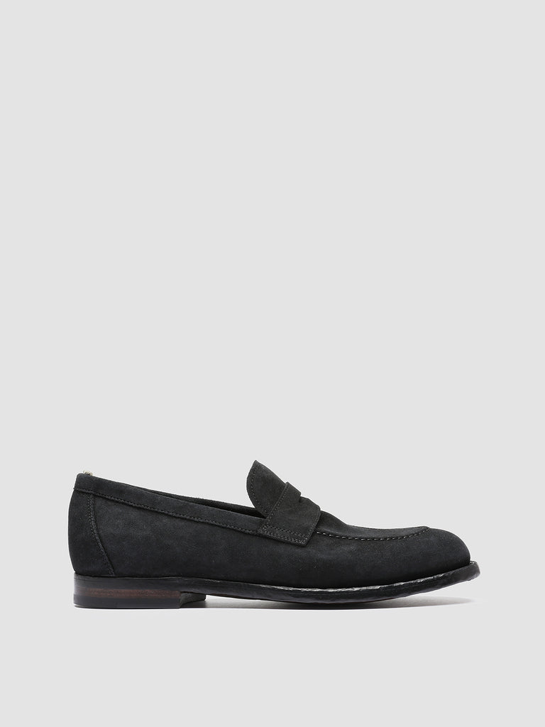 IVY 002 - Black Suede Penny Loafers