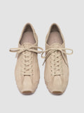 JARRED 001 - Beige Suede Low-Top Sneakers - thumb image 2,side view