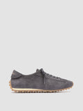 JARRED 001 - Sneaker Basse in Pelle Scamosciata Blu - thumb image 1,side view