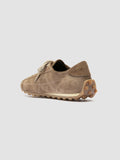 JARRED 001 - Sneaker Basse in Pelle Scamosciata Color Tortora - thumb image 4,side view