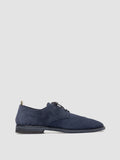 JOSHPER 010 - Scarpe Derby in Pelle Scamosciata Blu - thumb image 1,side view