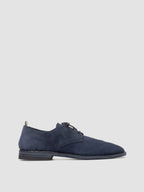JOSHPER 010 - Scarpe Derby in Pelle Scamosciata Blu