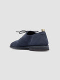 JOSHPER 010 - Scarpe Derby in Pelle Scamosciata Blu - thumb image 4,side view