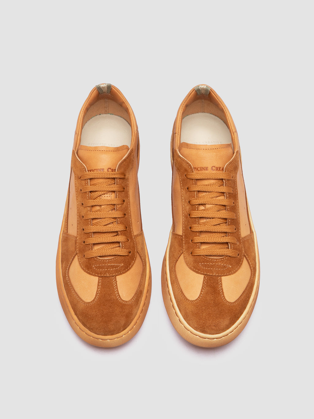 KADETT 001 - Orange Suede Low Top Sneakers - image 2,side view