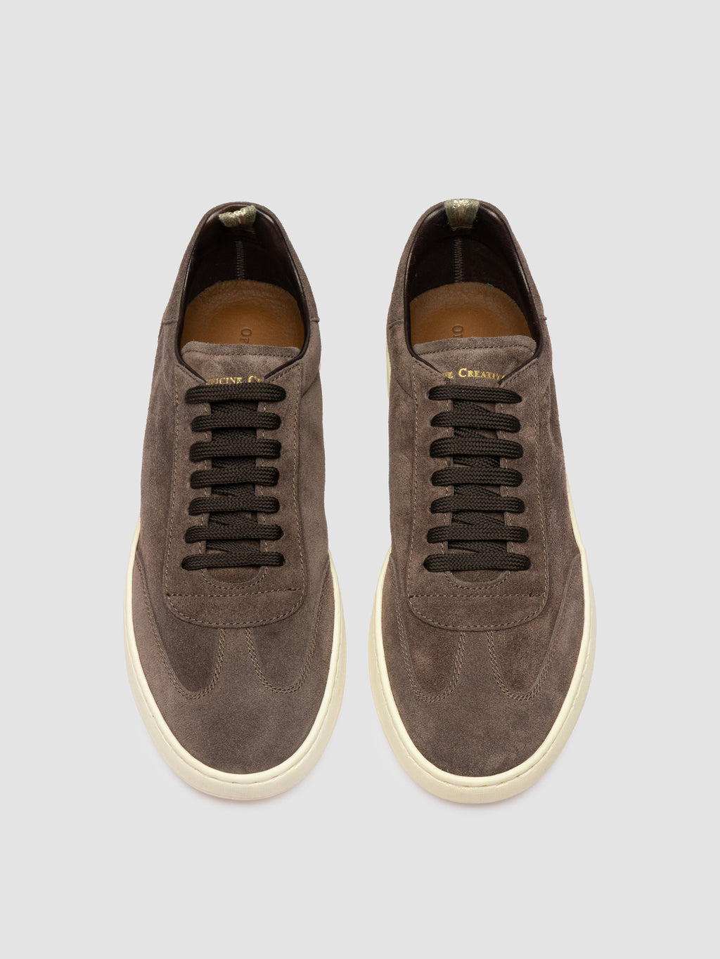 KAFKA 002 - Taupe Suede Low Top Sneakers - image 2,side view