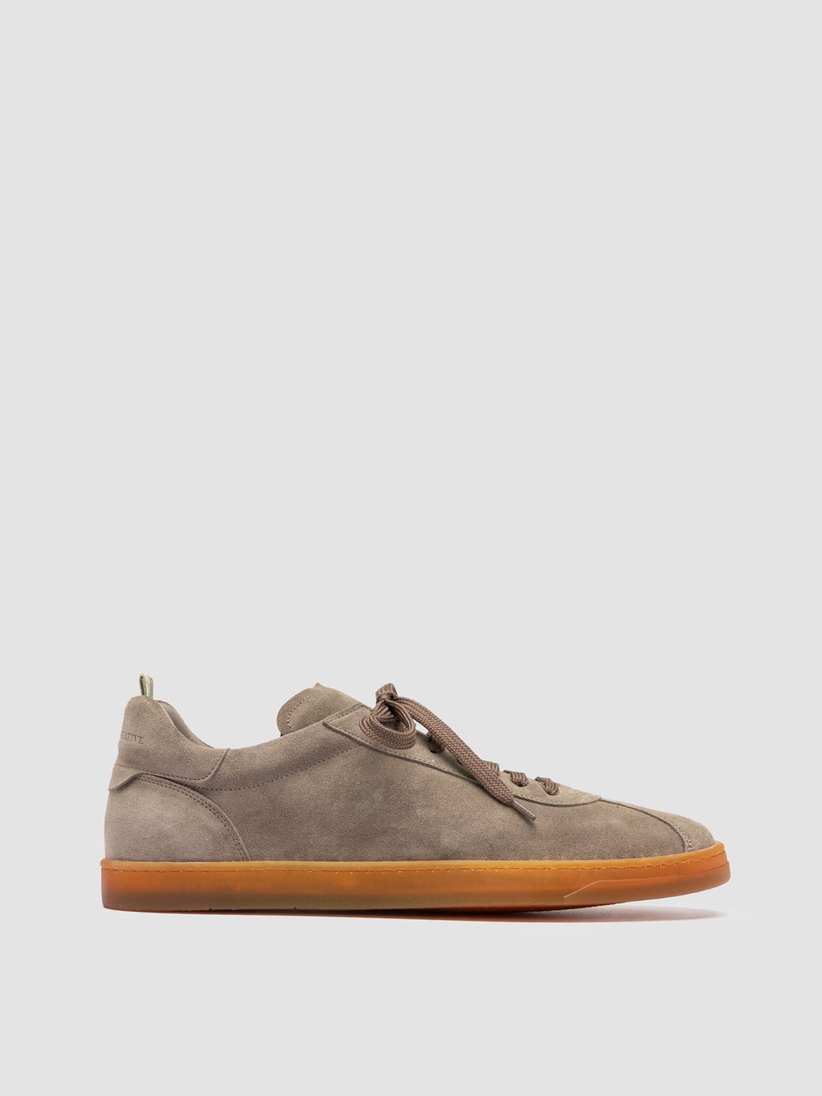 Officine Creative KARMA 015 Sneakers Basse in Pelle Scamosciata Tortora